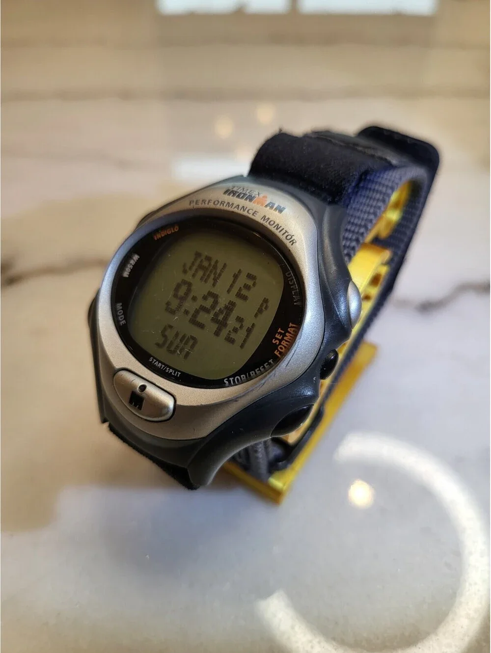 TIMEX Ironman Performance Watch Black Strap Indiglo Working Clean 45mm Adjustabl